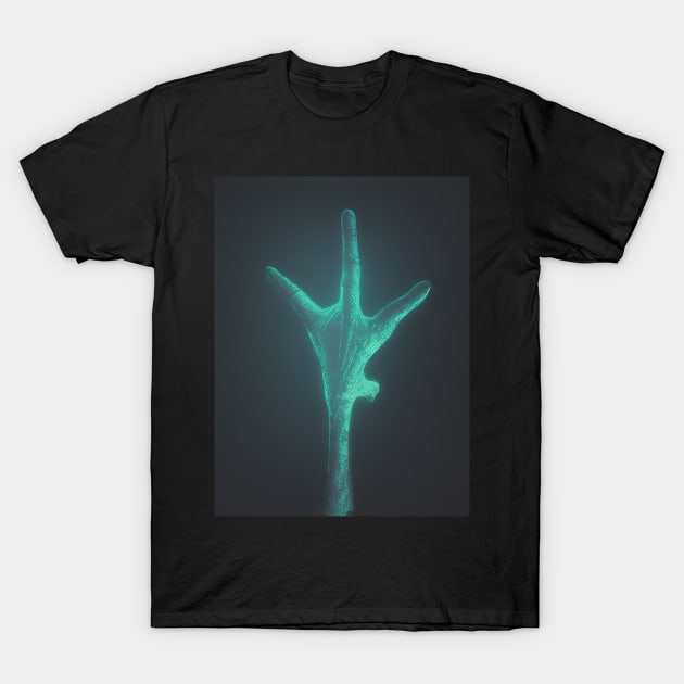 Alien X ray Alien Hand T Shirt TeePublic